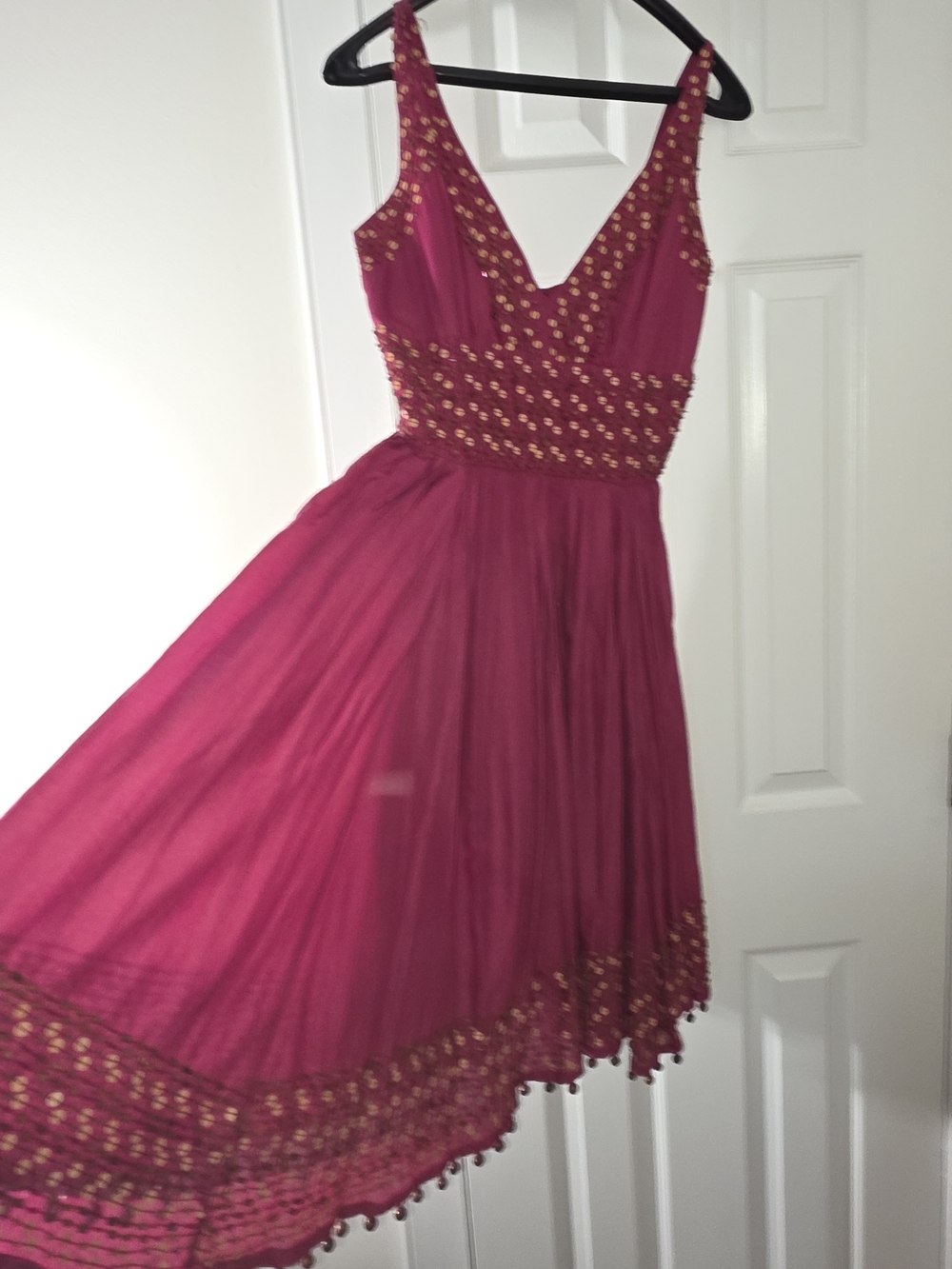 STUNNING Tracy Reese New York Beaded Sequin Drop-Hem Dress